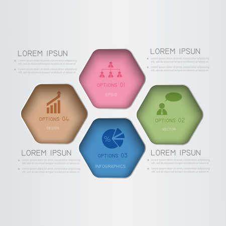 Infographic template for business design.のイラスト素材