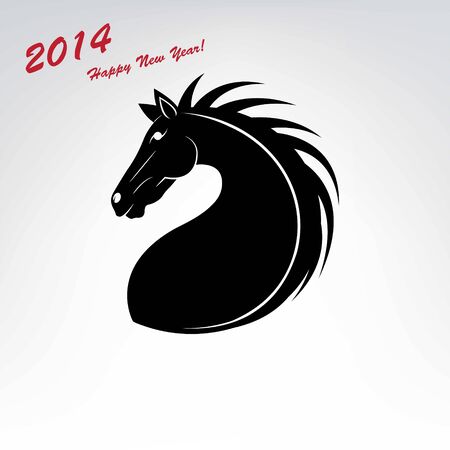Horse head iconのイラスト素材