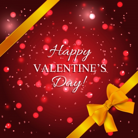 Valentine's Day background  witn boke and bowのイラスト素材