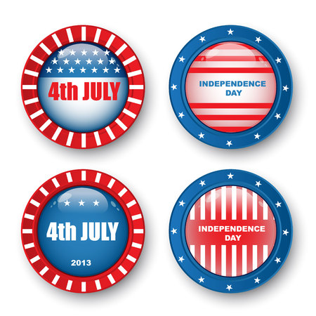 USA Happy Independence Day, 4th of Julyのイラスト素材