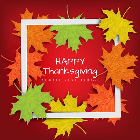 Thanksgiving cardのイラスト素材