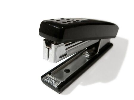  Stapler kantselrsky black on a white backgroundの写真素材