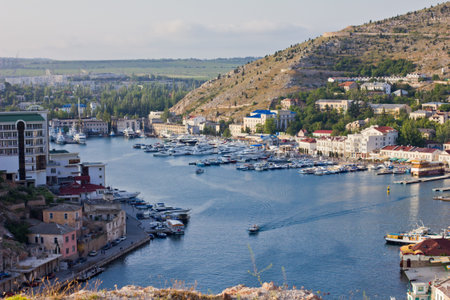 seascape, view from the birdの写真素材
