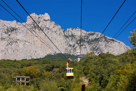 landscape panorama of the Crimean mountains