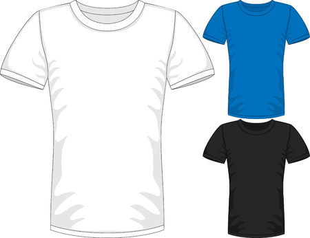 Vector Mens short sleeve t-shirt design templatesのイラスト素材