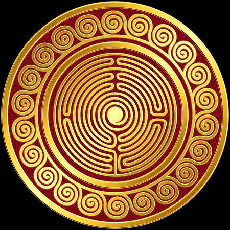 Greek ornament illustration.のイラスト素材
