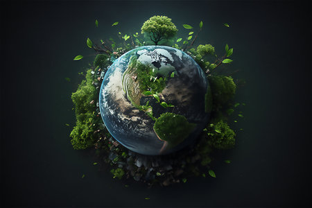 World Environment and Earth Day promote more sustainable world. generative ai.の素材