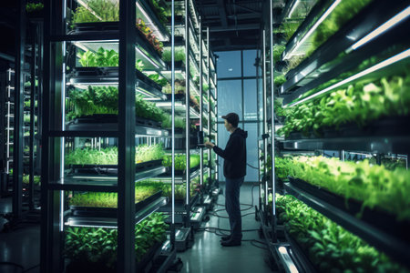 Urban farming innovation: Vertical farming agriculture to cities, urban landscapesの素材