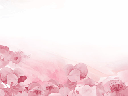 Pink watercolor background with colors of backgrounds and design of web banners, greeting cards. Vector illustrationのイラスト素材