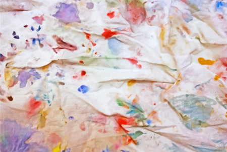 Abstract design of the background paint texture. Rainbow grunge background, paint spots on a white backgroundの写真素材