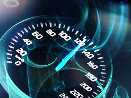 Speed motion background with fast speedometer car. Racing velocity background. High quality photoの写真素材