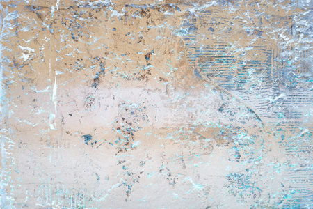 Abstract texture of an old gray wall, with streaks of paint. High quality photo