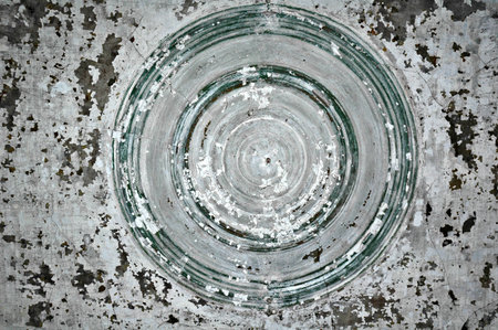 Ceiling of an old buildingの写真素材