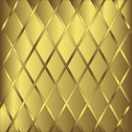 Golden geometric background (vector)のイラスト素材