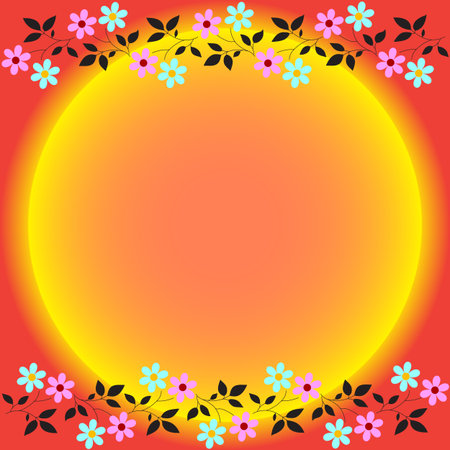 Abstract floral background  のイラスト素材