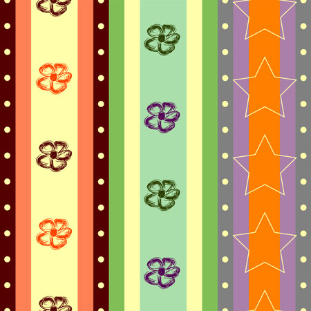 Striped seamless  backgroundのイラスト素材