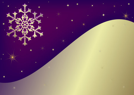 Abstract  lilas background with snowflakeのイラスト素材