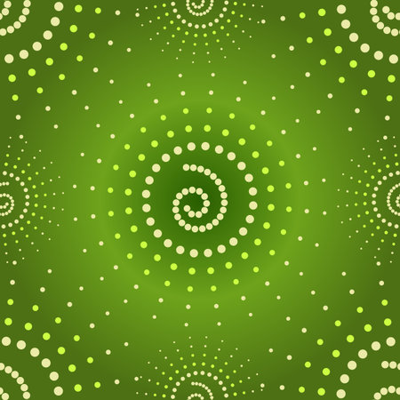 Abstract seamless green pattern (vector)のイラスト素材