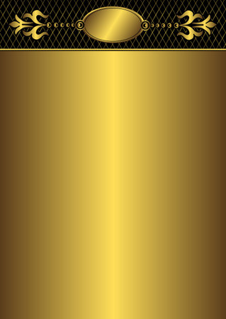 Vintage golden  frameのイラスト素材