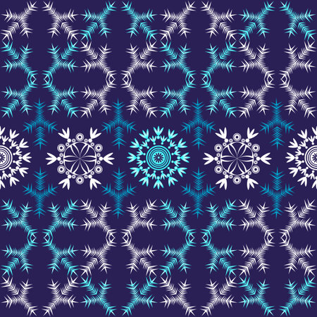 Violet christmas seamless pattern (vector)のイラスト素材