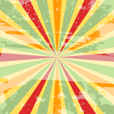 Retro grunge background with beamsのイラスト素材