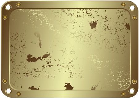 Grunge metallic silvery frame (vector)のイラスト素材