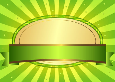 Green Easter card (vector EPS 10)のイラスト素材