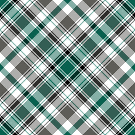 Seamless grey and turquoise diagonal pattern (vector, EPS 10)のイラスト素材