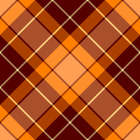 Seamless orange and brown cross patternのイラスト素材