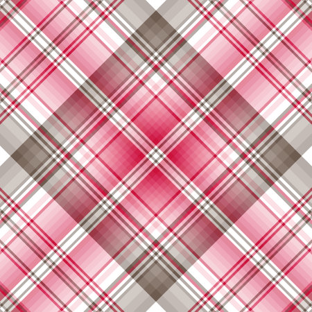 Seamless cross pastel pink-grey diagonal pattern 
