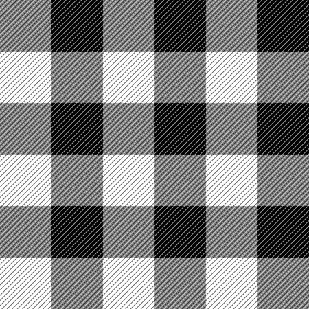 Seamless checkered pattern with diagonal white-black strips