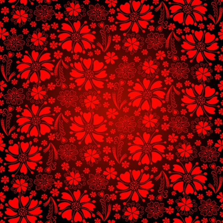 Seamless bright glowing background with floral lacy vintage pattern のイラスト素材