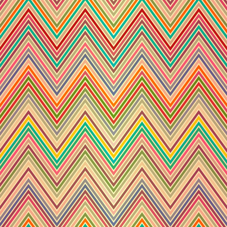 Seamless pattern of colored zigzag stripes のイラスト素材
