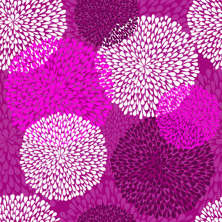 Seamless pattern with balls on purple background, vector eps 8のイラスト素材