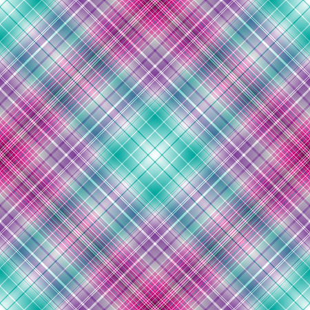 Abstract diagonal striped seamless pattern with white, violet, green and purple stripsのイラスト素材