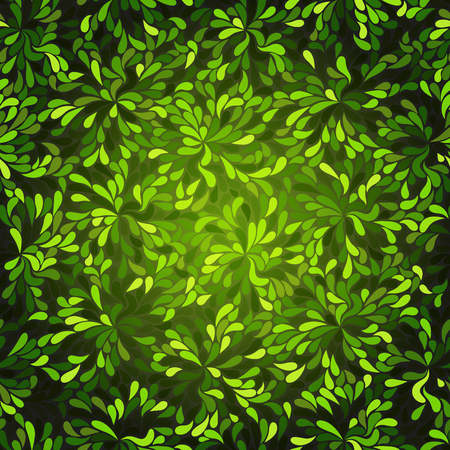 Seamless pattern with bright green leaves. Vector image. Eps 10のイラスト素材