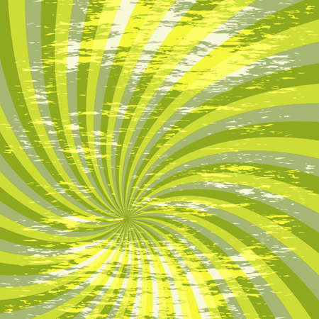 Green grunge frame with wave sunbeams and place for text. vector eps 10のイラスト素材