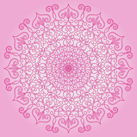 Gentle circular pink pattern. vector image eps 10のイラスト素材