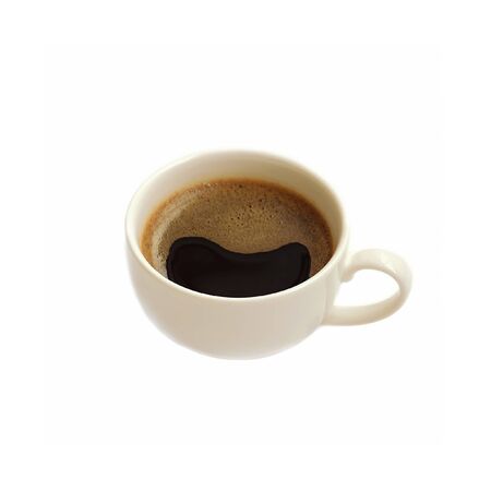 Cup of black coffee isolated on white background.の写真素材