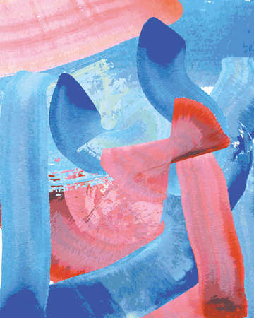 Abstract illustration for poster, banner or postcard. watercolor brush strokes. vector background.の写真素材