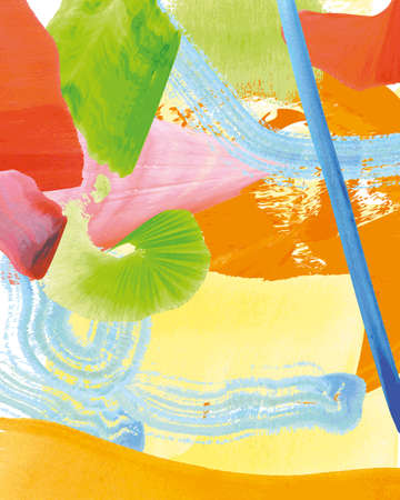 Abstract illustration for poster, banner or postcard. watercolor brush strokes. vector background.の写真素材