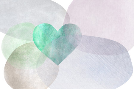 Watercolor spots of different shapes.A set of watercolor circles. Watercolor spots drawing.の写真素材