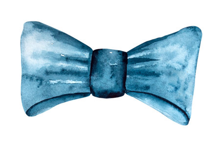 Watercolor illustration Hand painted bow isolated on white background.の写真素材