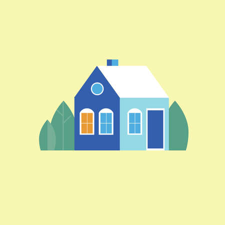 Flat house icon vector illustrationのイラスト素材