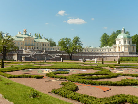 The Palace and Park in Lomonosov. Saint-Petersburg. Russiaのeditorial素材