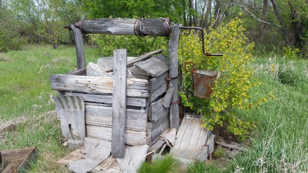 Very old water wellの写真素材