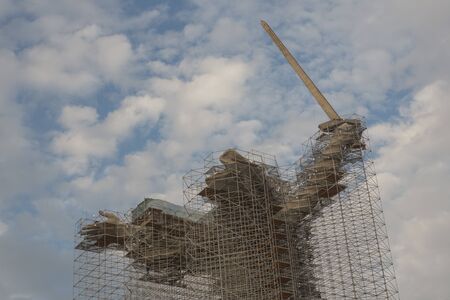 Volgograd, Russia, August 2019 mother Motherland monument Volgograd Mamaev Kurgan.の写真素材