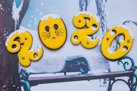 Christmas gingerbread, symbol of the new year