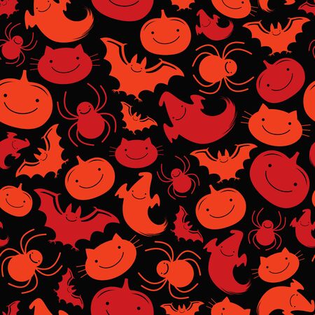 Seamless pattern Halloweenのイラスト素材