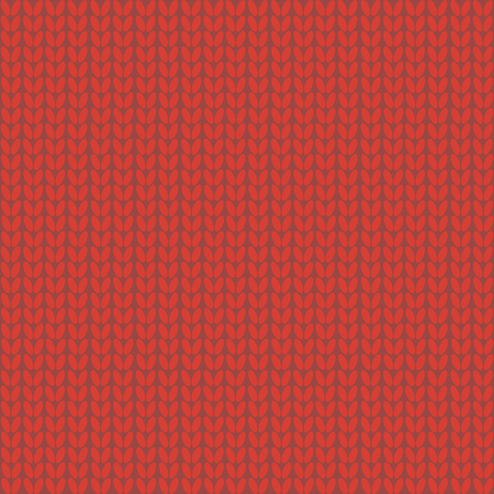 Seamless pattern. Knitted wool background.Winter. Red Texture  Vectorのイラスト素材